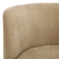 Beige Olcay Modern Swivel Accent Chair