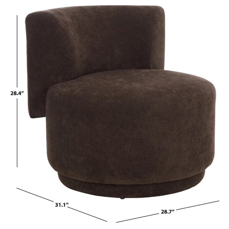 Brown Besima Upholstered Accent Chair
