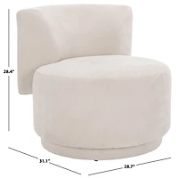 Beige Besima Upholstered Accent Chair