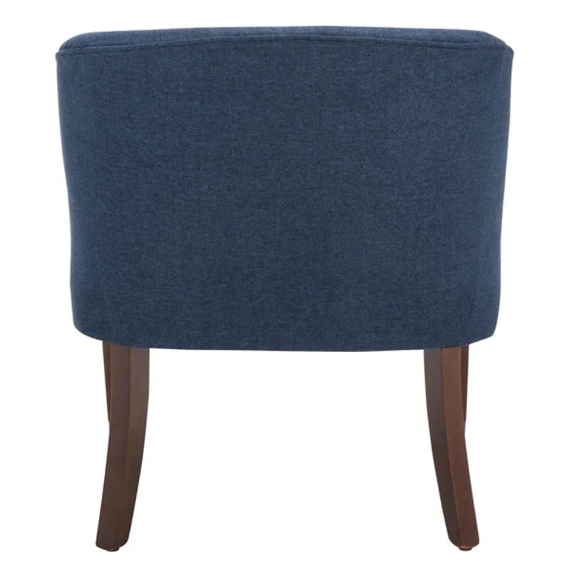 Navy Blue Linen Upholstered Harriet Accent Chair
