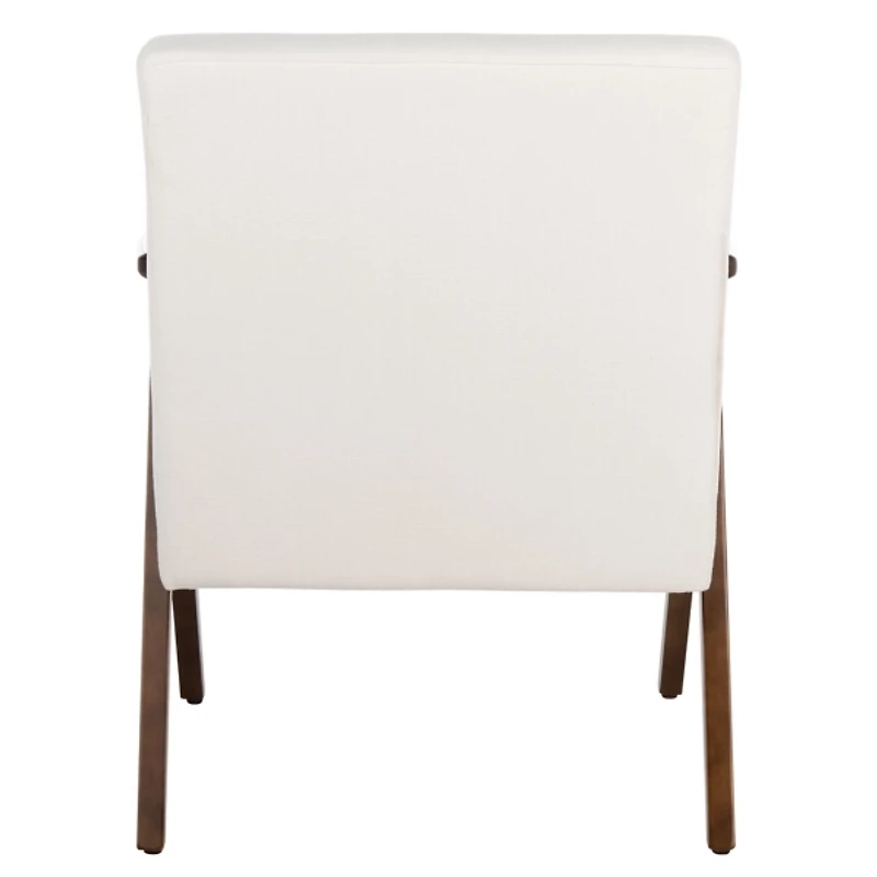 White Mid-Century Modern Sadie Accent Chair