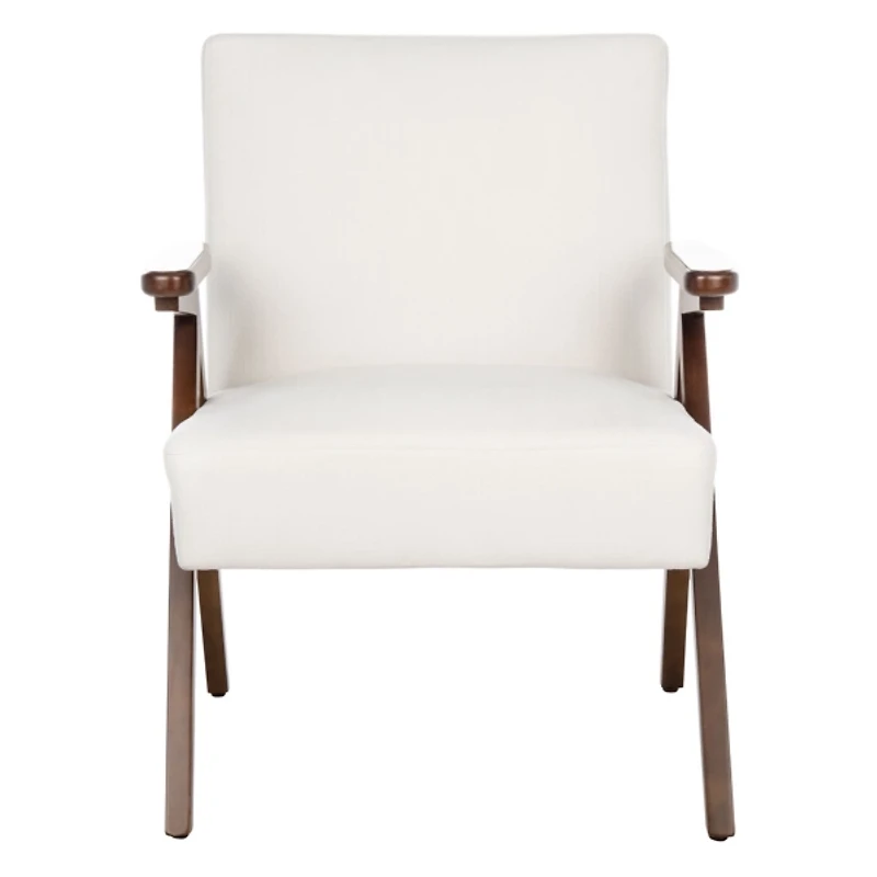 White Mid-Century Modern Sadie Accent Chair