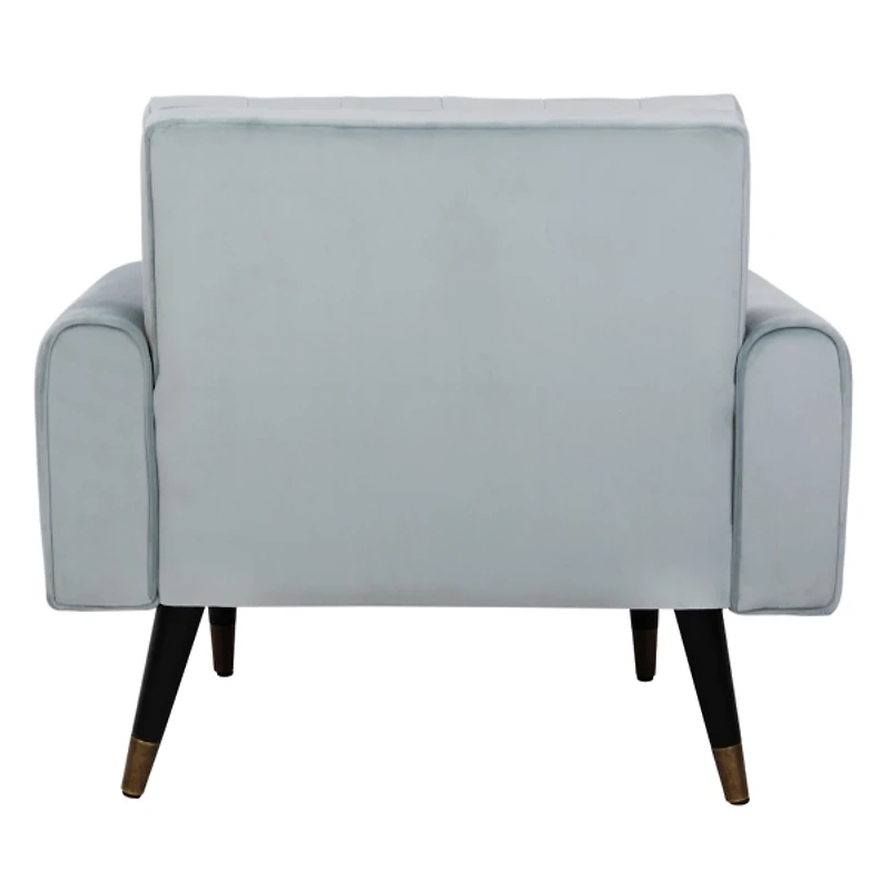 Slate Blue Tufted Velvet Lydia Accent Chair