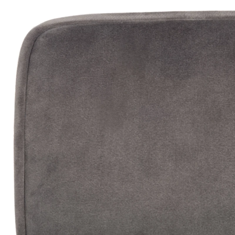 Gray Velvet Mid-Century Kate Accent Chair