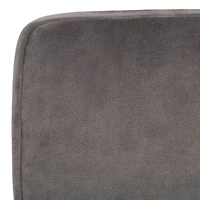 Gray Velvet Mid-Century Kate Accent Chair