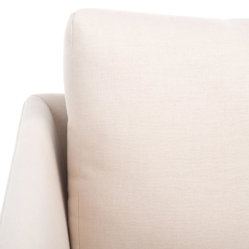 Bone White Linen & Natural Lulu Accent Chair