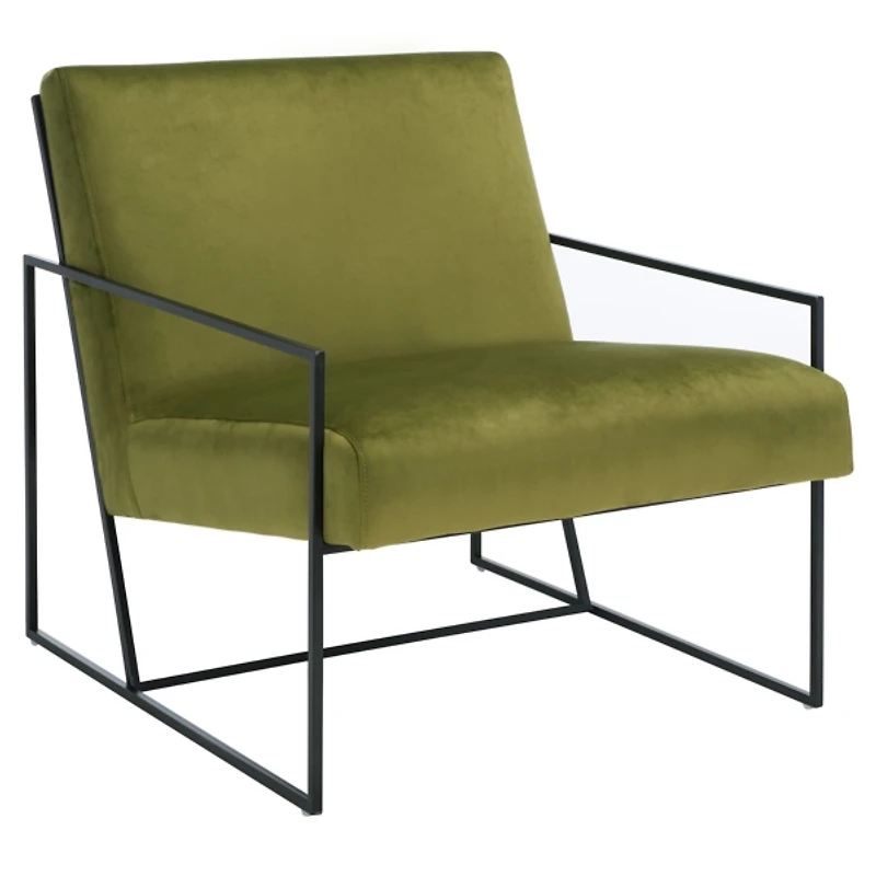 Green Velvet Ofina Accent Chair