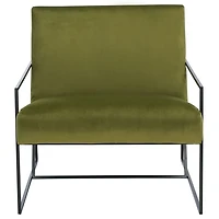 Green Velvet Ofina Accent Chair