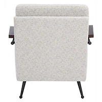 Light Gray Upholstered Julia Armchair