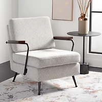 Light Gray Upholstered Julia Armchair