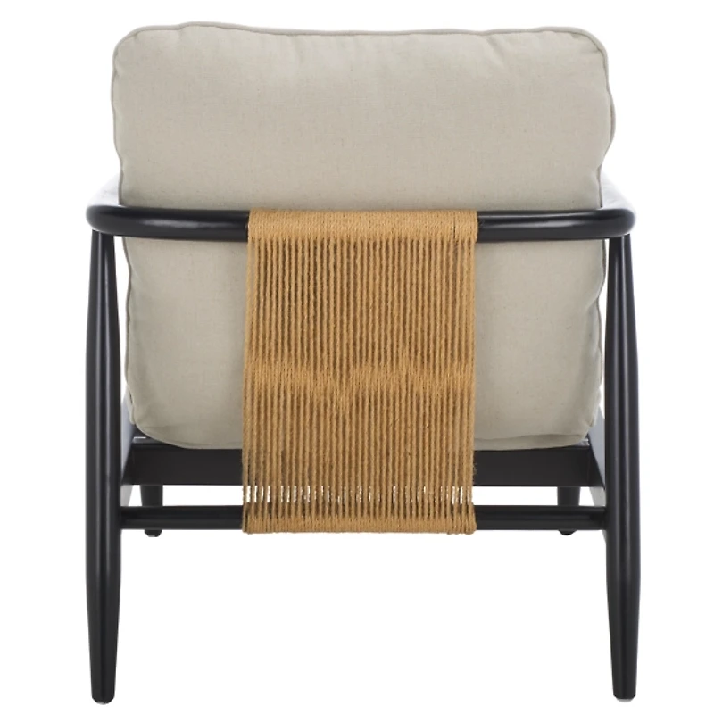 Gray Linen Laurina Modern Armchair