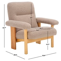 Beige Sherpa Atwell Natural Armchair
