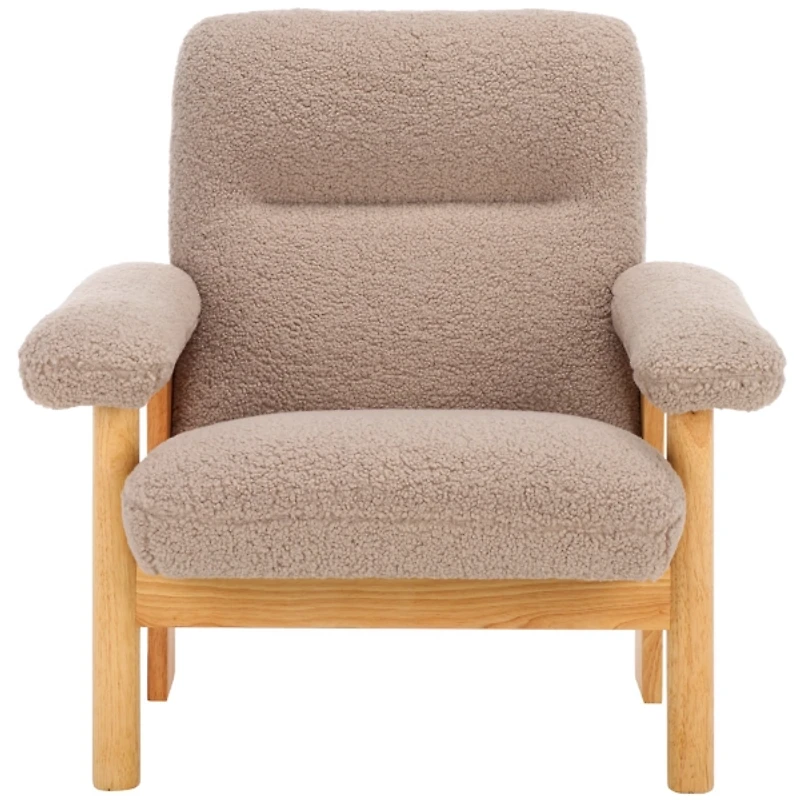 Beige Sherpa Atwell Natural Armchair