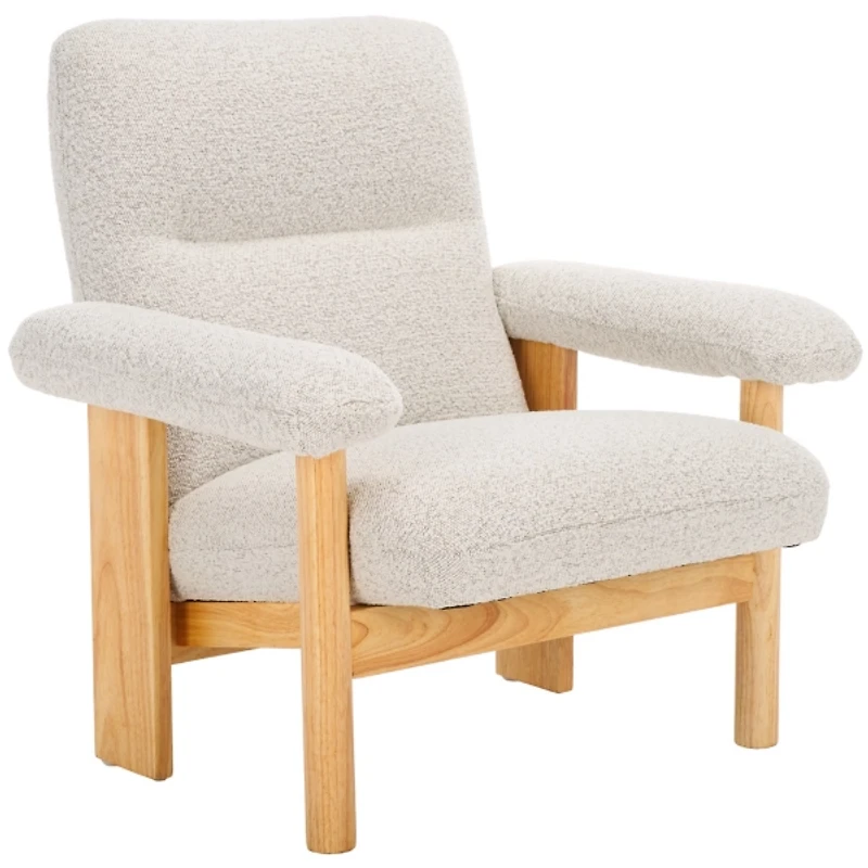 Cream Boucle Atwell Natural Armchair