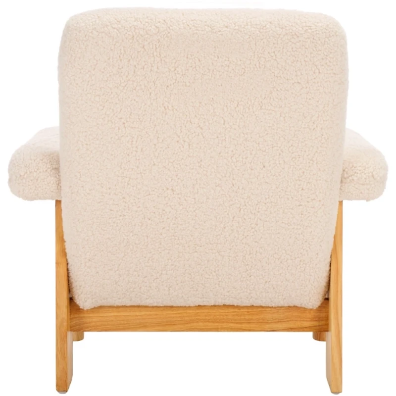 Cream Sherpa Atwell Natural Armchair