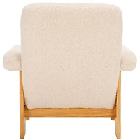 Cream Sherpa Atwell Natural Armchair