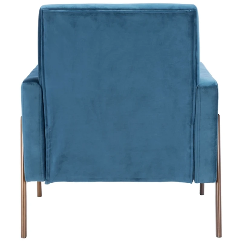 Blue Velvet Tufted Andra Accent Chair