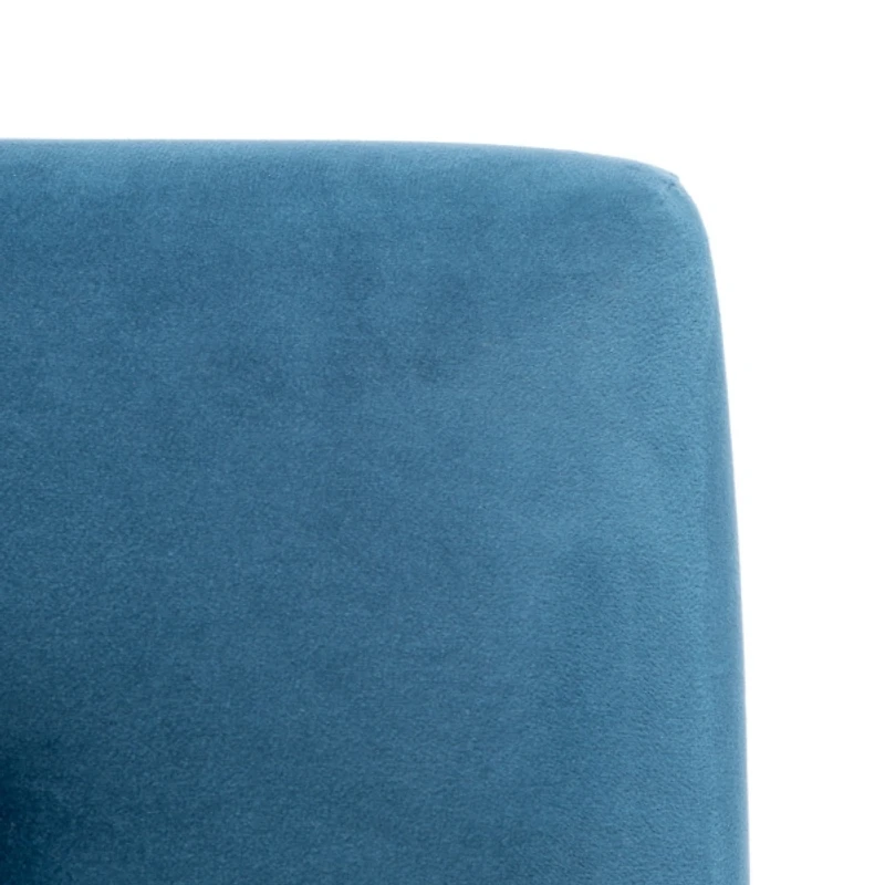 Blue Velvet Tufted Andra Accent Chair
