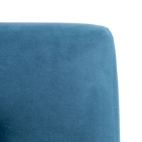 Blue Velvet Tufted Andra Accent Chair