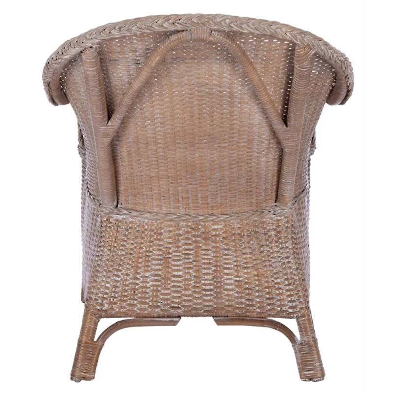 Graywash Rattan Berie Accent Chair