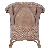 Graywash Rattan Berie Accent Chair
