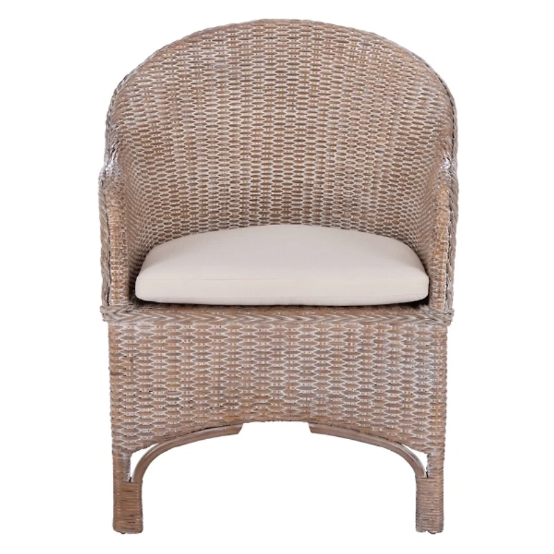 Graywash Rattan Berie Accent Chair