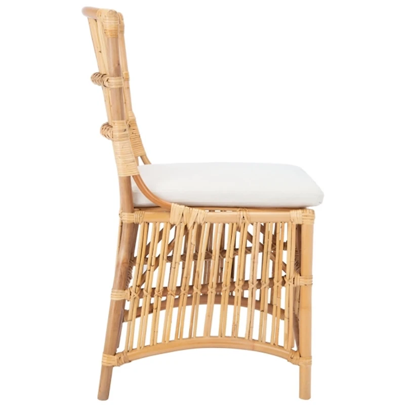 Natural Rattan Lana Accent Chairs, Set of 2
