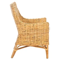 Natural Rattan Hana Coastal Accent Chair