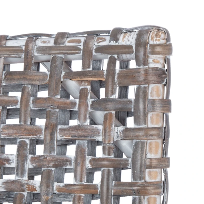 Graywash Rattan Emmy Coastal Accent Chair