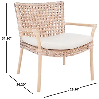 Natural Rattan Emmy Coastal Accent Chair