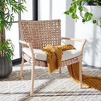 Natural Rattan Emmy Coastal Accent Chair