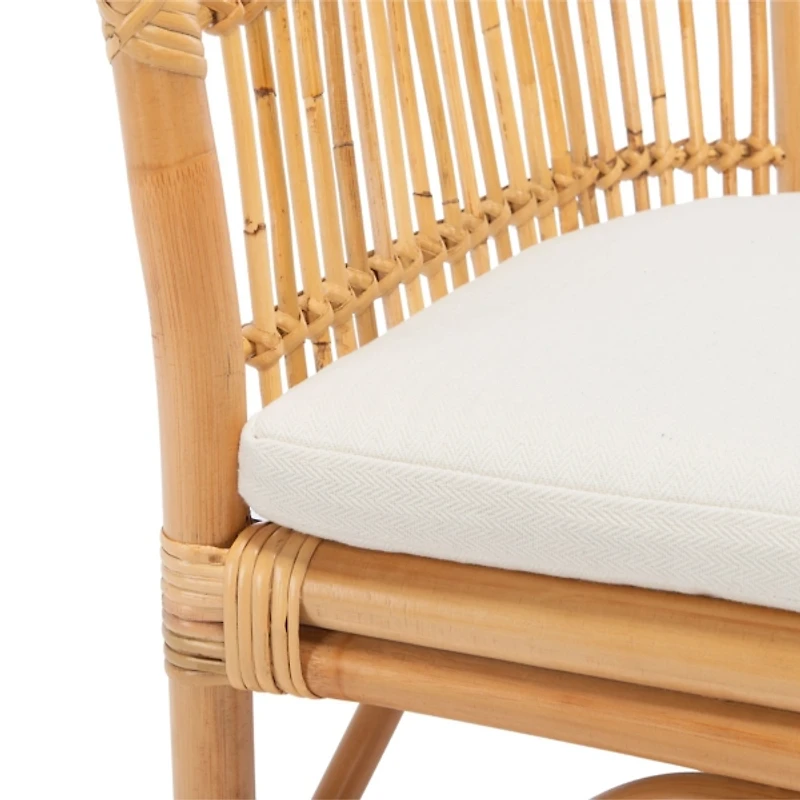 Natural Rattan Millie Coastal Accent Chair