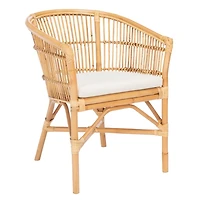 Natural Rattan Millie Coastal Accent Chair