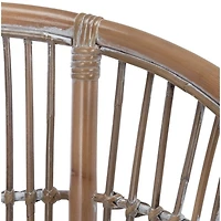 Graywash Rattan Millie Coastal Accent Chair