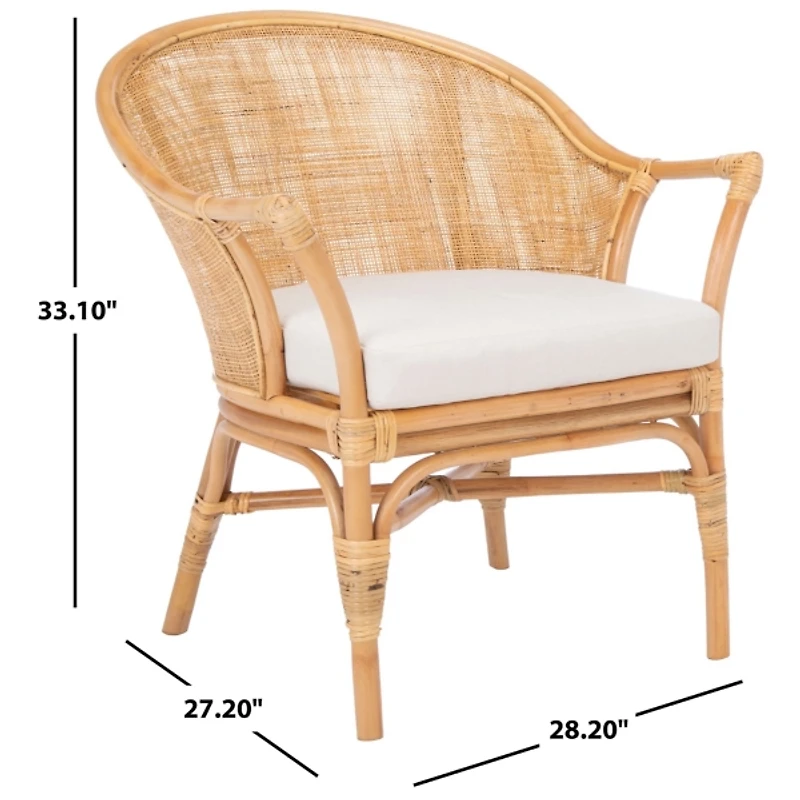 Natural Rattan Henrietta Accent Chair