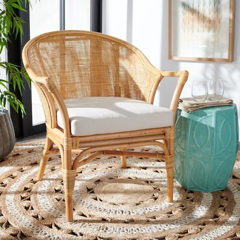 Natural Rattan Henrietta Accent Chair