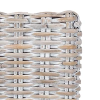 Gray Whitewash Kubu Rattan Sarah Accent Chair