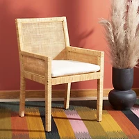 Natural Cane and Mango Wood Rayan Accent Chair