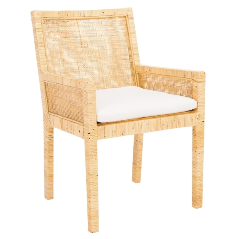 Natural Cane and Mango Wood Rayan Accent Chair