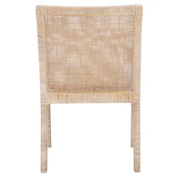 Whitewash Cane and Mango Wood Rayan Accent Chair