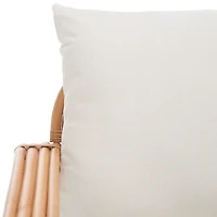 Curved Natural Rattan Sophia Accent Chair