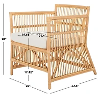 Natural Rattan Anne Accent Chair