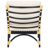 Black Rattan Delia Accent Chair