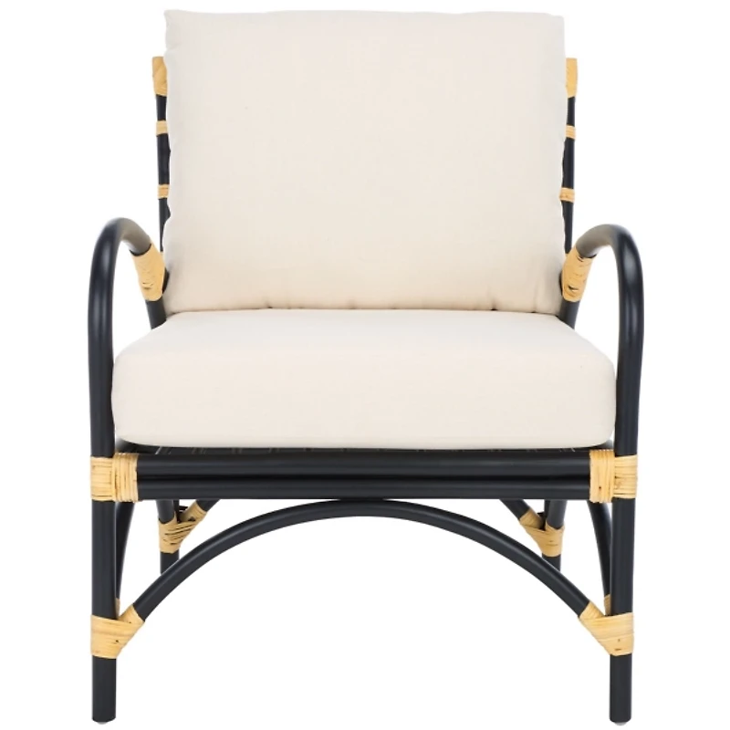 Black Rattan Delia Accent Chair