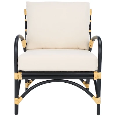 Black Rattan Delia Accent Chair