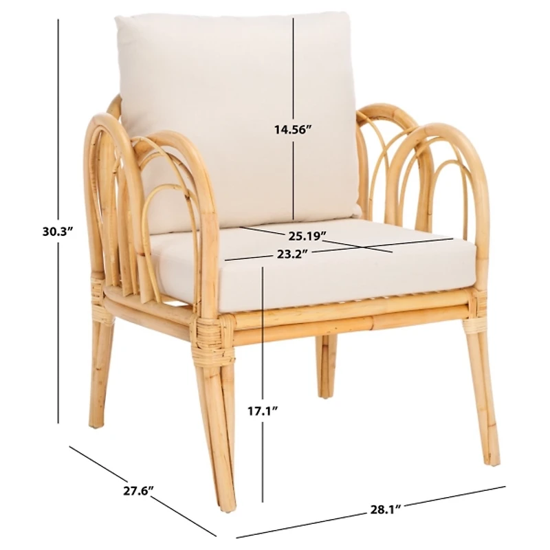 Natural Rattan Cora Accent Chair