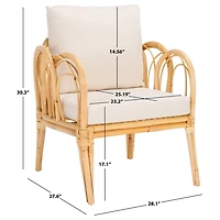 Natural Rattan Cora Accent Chair