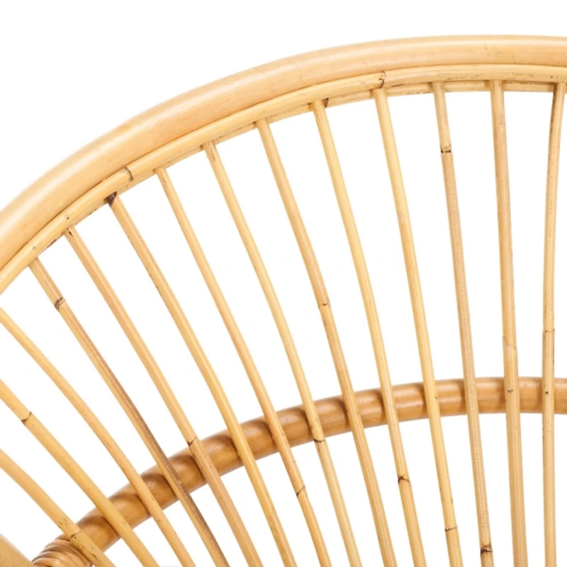 Natural Rattan Scoop Mayme Accent Chair