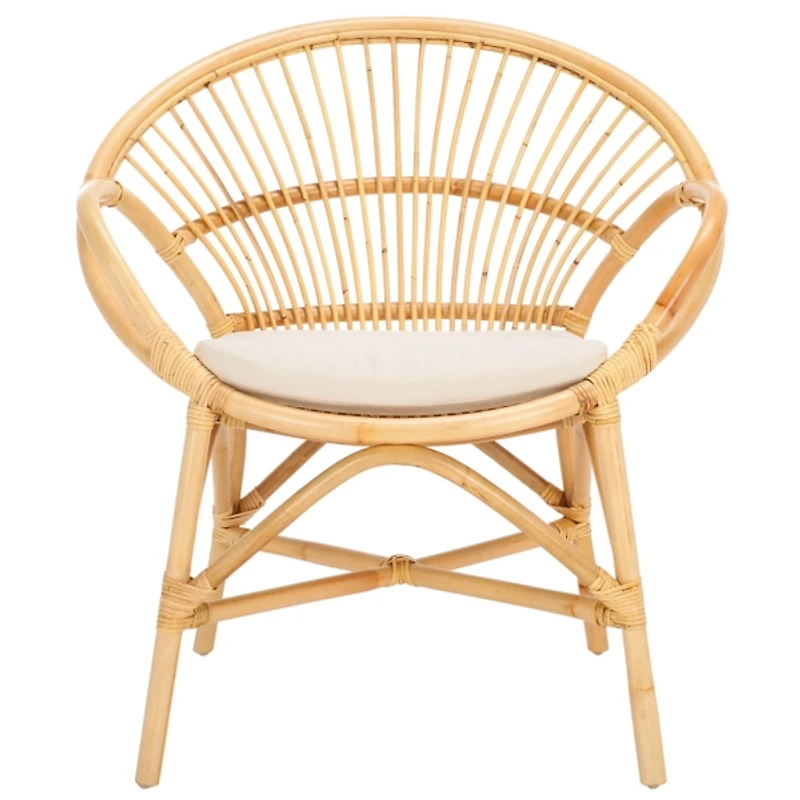 Natural Rattan Scoop Mayme Accent Chair