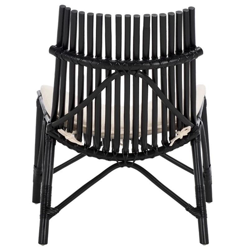 Black Rattan Estelle Accent Chair